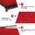 Gymax Adjustable Rattan Chaise Recliner Lounge Chair Patio Outdoor w/ Red Cushion Perspective: left