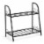 Gymax 2-tier Metal Plant Stand Shelf Flower Pot Holder Display Rack Shoe Organizer Perspective: left