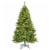 Gymax 5 ft Pre-lit Hinged Christmas Tree Holiday Decor w/ LED Lights Metal Stand Perspective: left