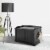 Gymax Cat Litter Box Wooden Enclosure Pet House Sidetable Washroom Storage Bench Black Perspective: left