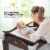 5-in-1 Baby Beside Sleeper Bassinet Portable Crib Playard w/Diaper Changer Brown Perspective: left