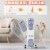 Gymax 1500W Oil Filled Space Heater Radiator w/ Adjustable Thermostat Home Office Perspective: left