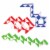 Neliblu 3 Pack Sensory Fidget Snake Cube Twist Puzzles Toys for Kids Perspective: left