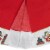 Northlight 48 Red and White Jolly Snowman Christmas Tree Skirt Perspective: left