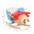 Kid's Rocking Horse Plane Seat Riding Plush Cartoon Chair w/ Seat Belt & Songs Perspective: left