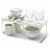 madesmart® Dots Large Stacking Cabinet Shelf in White/Grey Perspective: left