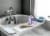Madesmart® Expandable Bath Tray - White Perspective: left