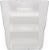 Oggi Square Ice Bucket - Clear Perspective: left