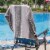 Arkwright Tie & Dry Beach Towel (2 Pack), 30x70 in, Alloy Perspective: left