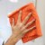 Smart Edge Microfiber Cleaning Cloth 16x16 Orange (12/Pack) Perspective: left