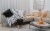 Black and White with Stripes Flannel Throw Blanket and 3 Pillow Cases Perspective: left