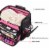 Byootique Lightweight Makeup Bag Cosmetic Rolling Trolley Traveling Storage Case Perspective: left