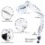 5X LED Magnifying Lamp Desk Light with Clamp Adjustable Arm for Cosmetic Sewing Perspective: left