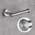 Aquaterior 5-Piece Bathroom Hardware Set Wall Mount Towel Bar Toilet Paper Holder Robe Hook Perspective: left