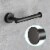 Aquaterior 5-Piece Bathroom Hardware Set Wall Mount 15 Towel Bar Toilet Paper Holder Hook Perspective: left