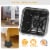 8Pcs Furniture Risers 500kg 1100lbs Capacity Bed Lifters Adjustable Couch Table Chair Risers Perspective: left