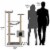 55.1  Multi-Scratcher Scratching Post Cat Tree – Grey Perspective: left