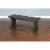 Sunny Designs Homestead 18  Farmhouse Mahogany Wood Side Bench in Tobacco Leaf Perspective: left