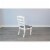 Sunny Designs Carriage House 41  Ladderback Chair with Wood Seat in White Perspective: left