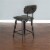 Sunny Designs 24  Metal Frame Barstool with Cushion Seat & Back in Black Perspective: left