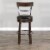 Sunny Designs Homestead 30  Wood Swivel Barstool with Back in Tobacco Leaf Perspective: left