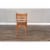 Sunny Designs Sedona 37  Ladderback Chair with Wood Seat in Rustic Oak Perspective: left