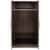 Prepac Elite 32  Wardrobe Armoire in Espresso Perspective: left