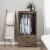 Prepac Salt Spring 2 Door Armoire in Drifted Gray Perspective: left
