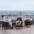 CorLiving 7pc Patio Sectional Set with Chair  - Black with Ash Gray Cushions Perspective: left