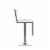 CorLiving Square Tufted Adjustable Barstool in White Faux Leather - Set of 2 Perspective: left
