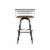 Amisco Brisk 25  Distressed Wood Swivel Counter Stool in Brown/Gun Metal Perspective: left