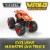 Monster Jam Official 2-in-1 Launch N’ Go Hauler Playset Perspective: left