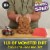 Monster Jam Monster Mutt Dalmatian Monster Dirt Playset Perspective: left