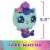 Gabby's Dollhouse Celebration Series MerCat Purr-ific Party Plush Perspective: left