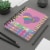 Lined Notebook Spiral Pink Heart Dream  College Ruled Notebook for Journaling Perspective: left