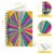 Lined Notebook Spiral Bright Colors Star  College Ruled Notebook for Journaling Perspective: left