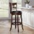 Lexicon Shapel Faux Leather Swivel Bar Stool in Dark Cherry Perspective: left