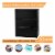 AOBABO 3 Drawer Lateral File Cabinet w/ Lock for Letter/Legal Size Paper, Black Perspective: left