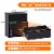 AOBABO 3 Drawer Lateral File Cabinet w/ Lock for Letter/Legal Size Paper, Black Perspective: left