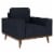 Emerald Home Furnishings Lakeview Presley Chair - Navy Blue Perspective: left
