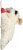 Multipet Plush Lamb Chop Dog Toy Perspective: left