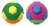 Multipet® Ruff Enuff™ Ball Dog Toy - Assorted Perspective: left