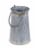 Cheungs 5522L Tall Round Galvanized Planter with Top & Bottom Gold Welding Accents & Swivel H Perspective: left