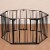 KidCo Custom Fit Auto Closing ConfigureGate Baby Gate with 24 Inch Door, Black Perspective: left