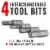 PRO BIKE TOOL Adjustable Torque Wrench Set - 4,5,6NM - Black - Shop Quality Bicycle Multitool Perspective: left