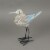 Carved Wood and Metal Sandpiper Shorebird Statue Coastal Accent Perspective: left