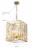 Cynthia 4-Light Gold Square Modern Glam Crystal Lantern Chandelier Perspective: left