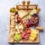 Bamboo Cheese Board and Knife Set - 14x11 inch Charcuterie Board with 4 Cheese Knives Perspective: left