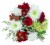 Winter Wonderland Fresh Cut Flower Bouquet Perspective: left