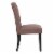 Costaelm Jameson Fabric Tufted Dining Side Chair 2 Pc Set in Brown Perspective: left
